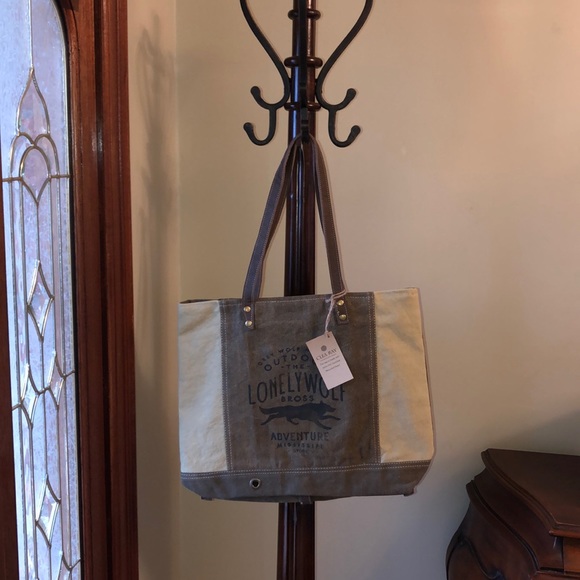 NWT Clea Ray Recycled zippered tote shoulder bag - Picture 8 of 8